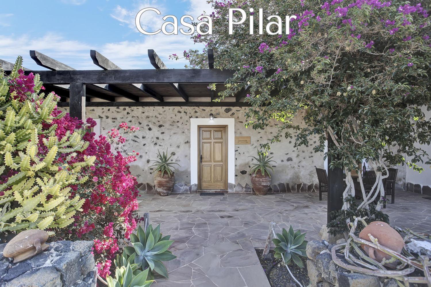 Casa Pilar, Aurora Y Tarabilla En Finca Ecologica Teguitar Exteriör bild